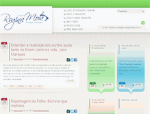 Tablet Screenshot of cursoreginamota.com.br